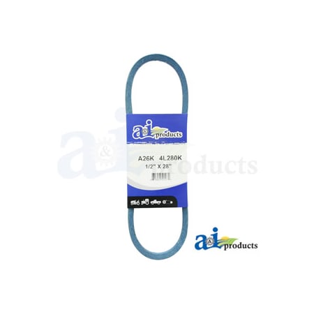 A & I Products Aramid Blue V-Belt (1/2" X 28" ) 13" x3.5" x0.5" A-A26K